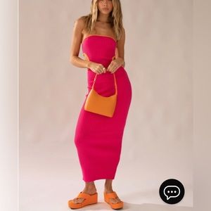 Peppermayo Exclusive - Sunrise Cove Maxi Dress - Fuchsia